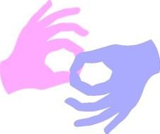 Connect Sign Language Clip Art