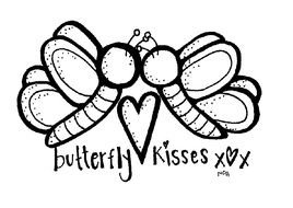 Butterfly Kisses Clip Art