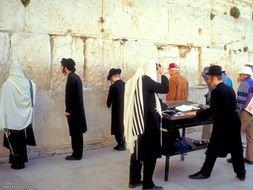 wailing wall in jerusalem as picture for clipart