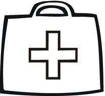 painted doctor suitcase