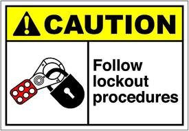 CautH104 Follow Lockout Procedureseps