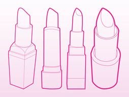 Lipstick Silhouette drawing