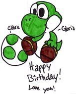 Happy Birthday Yoshi drawing