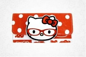 Hello Kitty With Glass as a graphic illustration