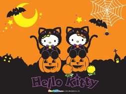 Halloween picture with kittens