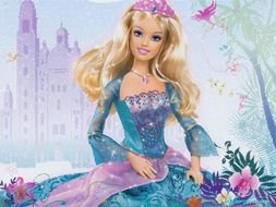 Barbie Doll, Princess in front of fairy castle