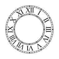 Clock Face Vector drawing
