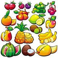 Baby Food Fruits drawing