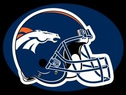 Denver Broncos Helmet drawing