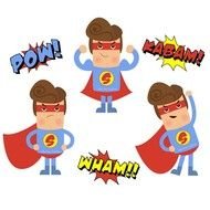 Superhero Words Clip Art N16