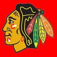 Chicago Blackhawks Logo face drawing