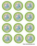 Free Printable Jungle Baby Shower Labels