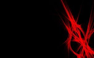 abstract red shape on the black background