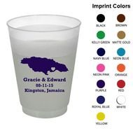 16 Oz Personalized Frosted Cups Clipart 1346 Jamaica Wedding Frost