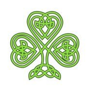 St Patricks Day flower drawing