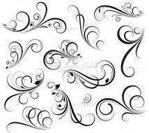 Vector Art Swirls