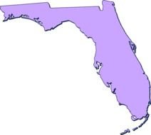 isolated Florida map