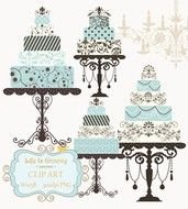 Black And White Wedding Cake Clip Art N6