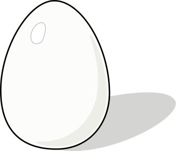 White Egg Clip Art N12