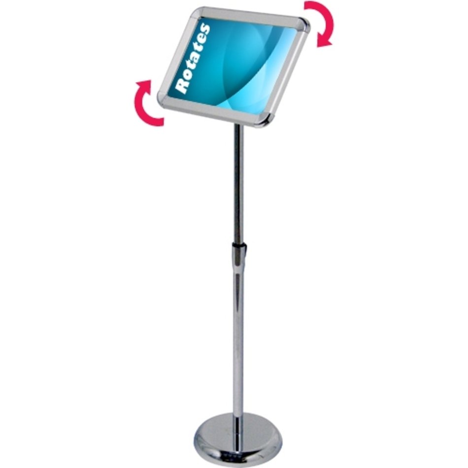 Pedestal Snap Frame Stand 85 X 11 Sign Holder