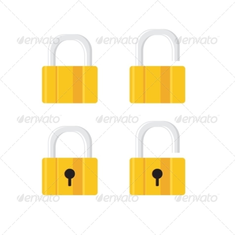 GraphicRiver Lock Icons 7700684
