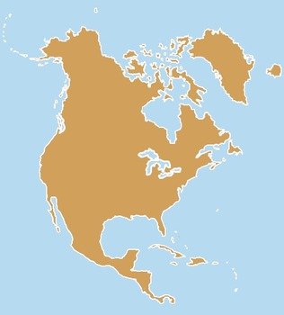 North America Clip Art N11
