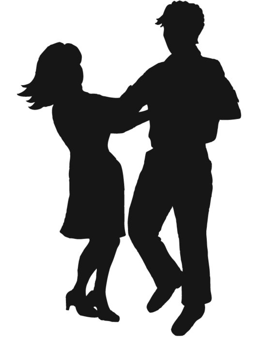 Dancing Couple Silhouette Clip Art N48