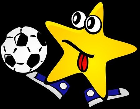 Happy Face Star Clip Art N4