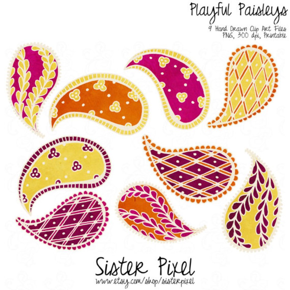 Paisley Clip Art N18