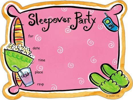 sleep over party schedule