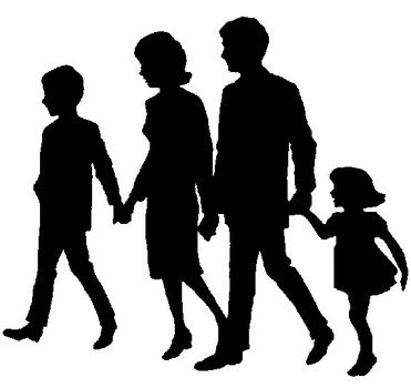 Family Silhouette Clip Art N35