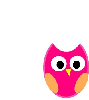 Pink Owl Clip Art N41