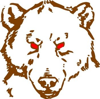 Angry Bear Clip Art N11