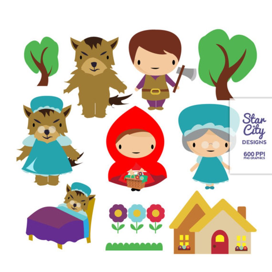 Little Red Riding Hood Clip Art N18