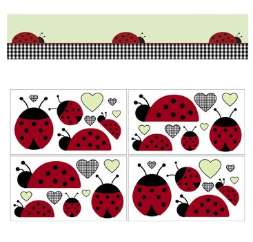 Ladybug Crib Bedding