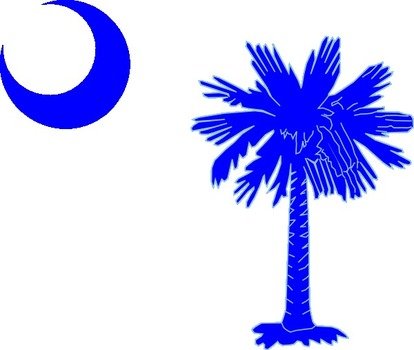 South Carolina Palmetto Tree And Moon N9