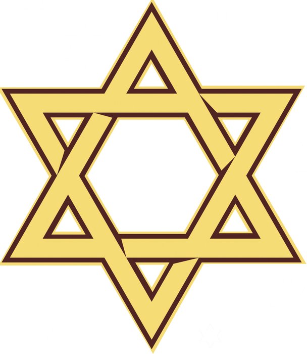 golden Davids Star, drawing