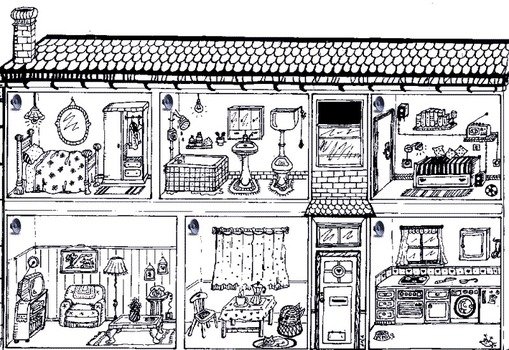Spanish House Clip Art