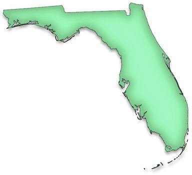 Florida Map Clip Art N17