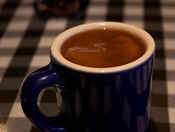 coffee cup on the table close-up