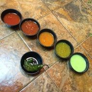 variety of sauces