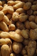 green potatoes market vegetables