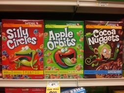generic cereals in supermarket