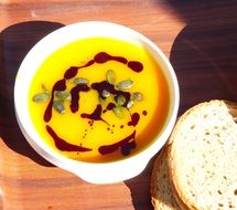 Soup with the pumpkin