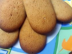 big cookies on a plate
