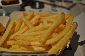 french fries on the table