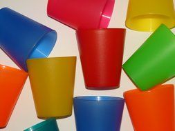 colorful cups for the party