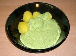Dish with the potatoes in Germany