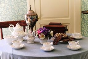 table served for tea party