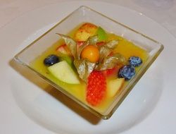 fruit salad as a colorful dessert